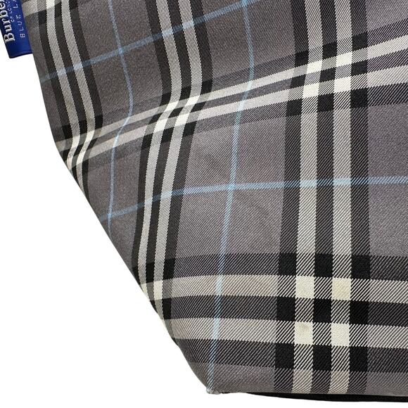 Autre Marque Burberrys London Gray Nova Check Blue Label NylonTote Bag - Picture 11 of 16